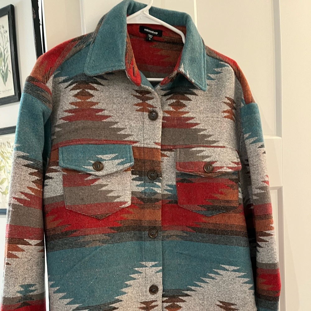 Mittoshop Multicolor Patterned Jacket - Picture 1 of 4